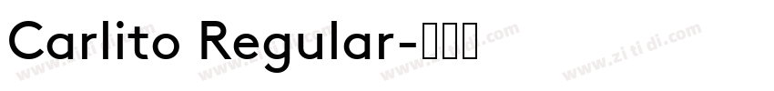 Carlito Regular字体转换